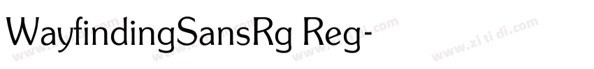 WayfindingSansRg Reg字体转换